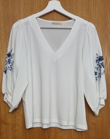 Heartkiss! romatische Sommerbluse mit Stickerei, Gr. S, NEU