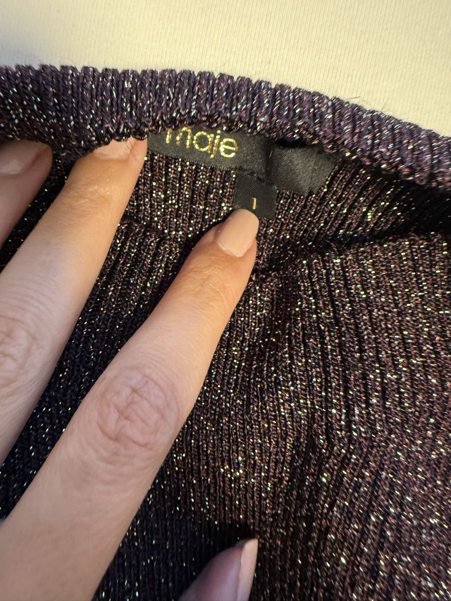 Maje Maglioni & Felpe: Maje Pullover aubergine glitzernd Grösse 1 – Usato da Zollikon venduto da snowflake10- 2