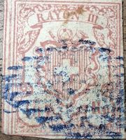 Rayon Nr. 20 Typ 9 Blaue Raute