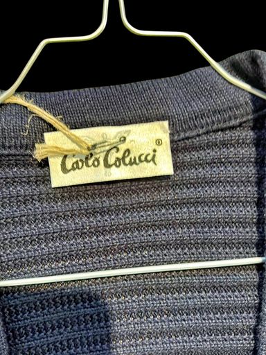 Giacche: Carlo Colucci Navy Strickjacke - Größe 52 – Usato da Zug venduto da vinokilo 3