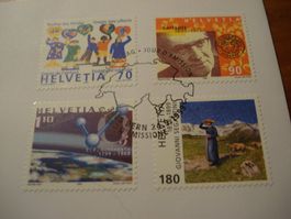 Sondermarke Satz Sondermarken 1999, FDC +Satz 4erblock ET.o