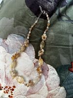Collier mit rohen Citrinen