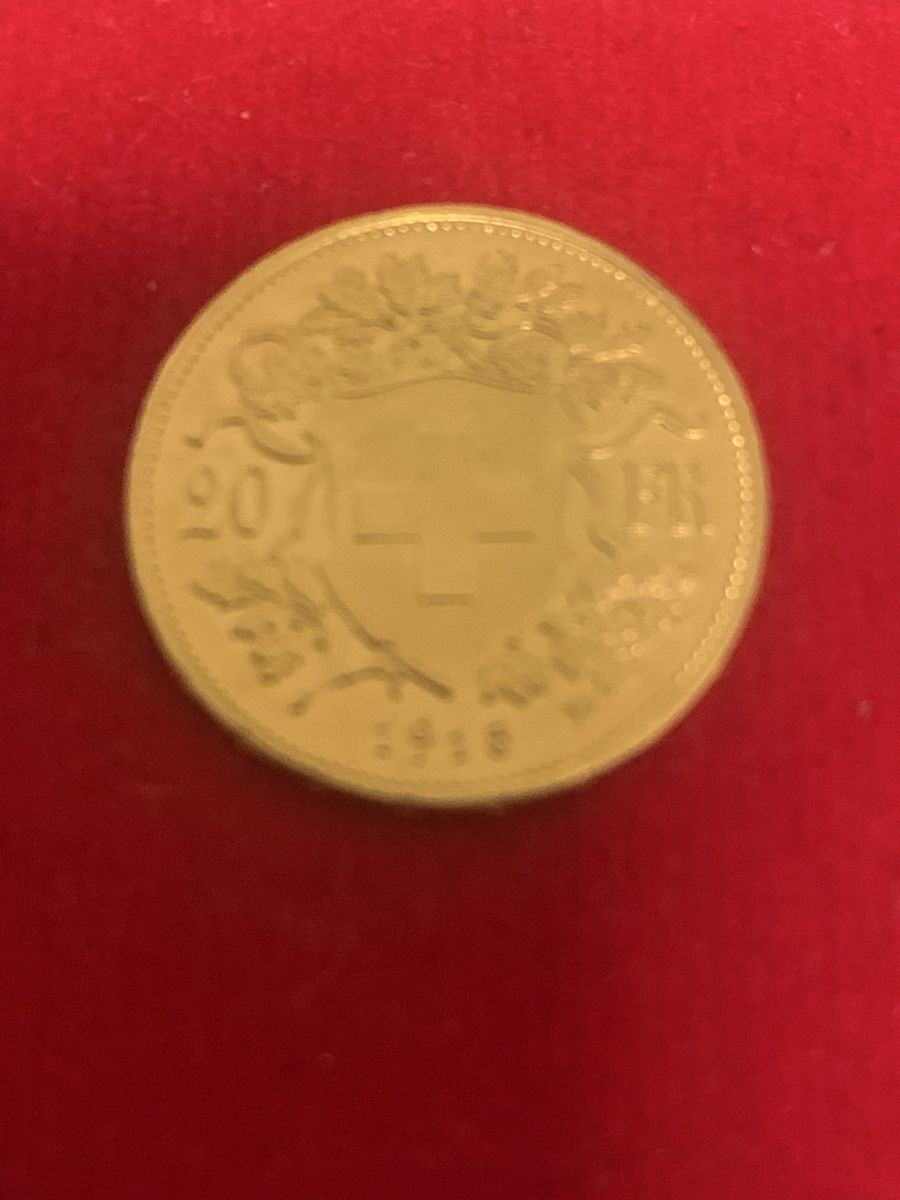 Toutes les monnaies: Original 20 Franken Goldvreneli 1915 – D'occasion à St.Gallen par pediro 1