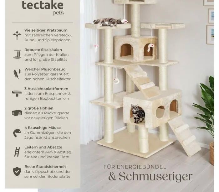 Tiragraffi: Kratzbaum beige – Nuovo e nell'imballaggio originale da Oberegg venduto da MR-shop 3