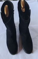 Bottes Cenedella daim noir taille 39.5