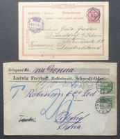DEUTSCHES REICH: 6 Poststücke aus 1899–1941