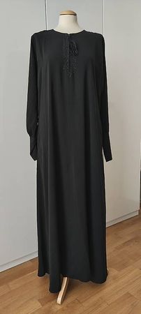 Kleid/Abaya schwarz mit Reissverschluss