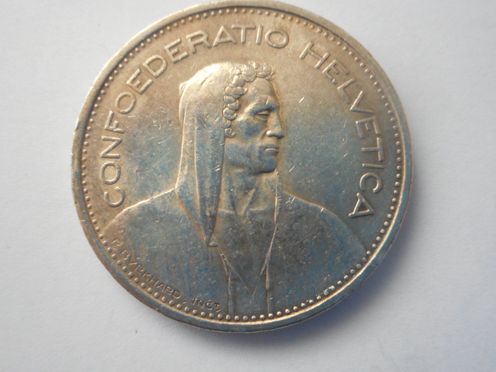 Tutti le monete: 5 Fr. 1949 silber  gute Erhaltung – Usato da Kriegstetten venduto da pizlad2010 2