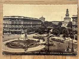 Milano, Largo Cairoli e Monumento a Garibaldi