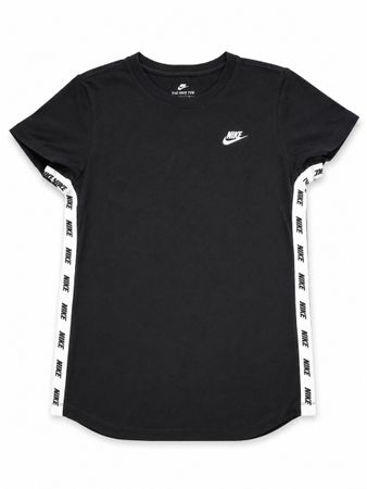 Nike T-Shirt Damen Gr. S 36 Schwarz Weiss Logo Top Zustand