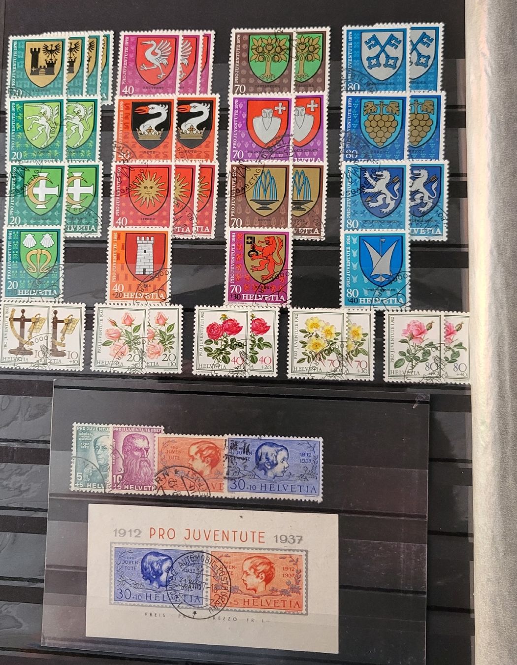 Tous les timbres: Briefmarken Sammlung Pro Juventute  – D'occasion à Thun par harry999 9