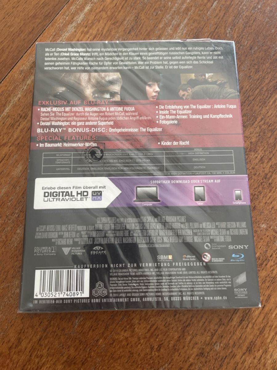 Alle DVDs: Blu-ray the Equalizer  – Neu und originalverpackt aus Etoy von 6iulian0 1