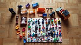Lot de Playmobil avec accessoires