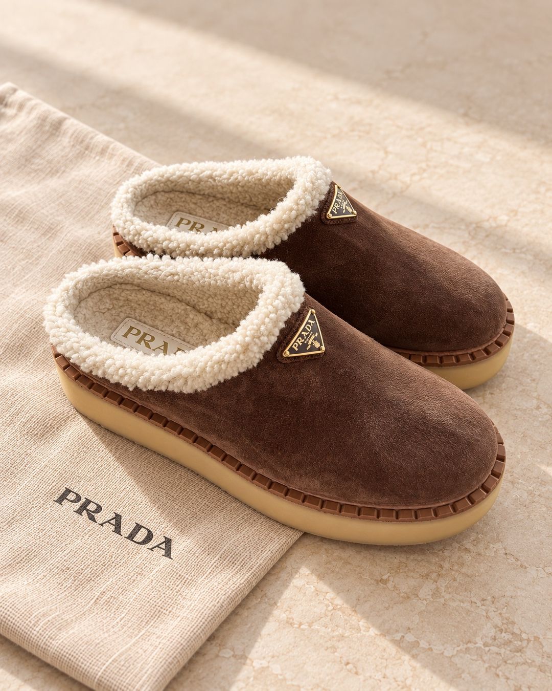 Prada Damenschuhe: Prada Suede Slippers – Neu (gemäss Beschreibung) aus Kilchberg ZH von and_d6s2 1