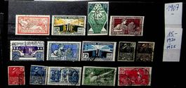 FRANCE TIMBRES OBLITÉRÉS 1907-1925. COTE + 15 EUROS  /U389