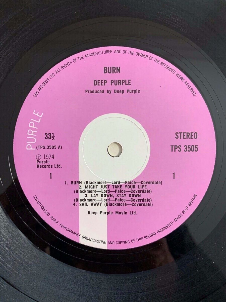 Dischi in vinile: Deep Purple - Burn / UK-Press. 1987 - Very nice Copy – Usato da Gais venduto da soundcave57 2