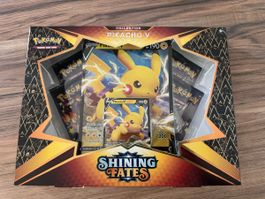 Pokémon Shining Fates Pikachu V Box – 4 Booster, EN
