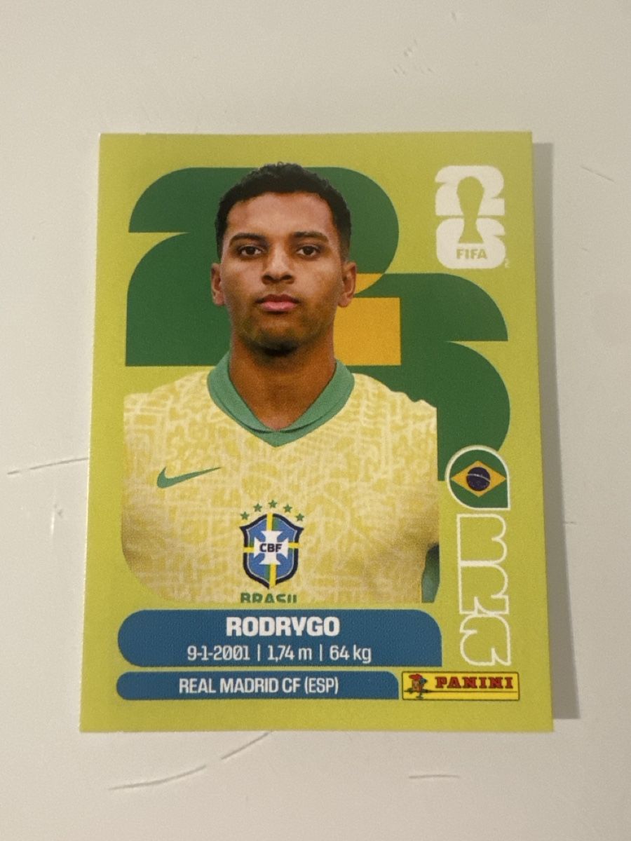 Panini Carte collezionabili: Panini 2026 Rodrygo BRA15 – Nuovo (secondo la descrizione) da Bern venduto da akl_sy9s