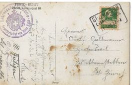 Bahnpoststempel Glarus GL, 1927 - SAC-Stempel Glärnisch