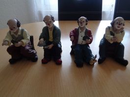 4 Gilde Clowns, die Kartenspieler