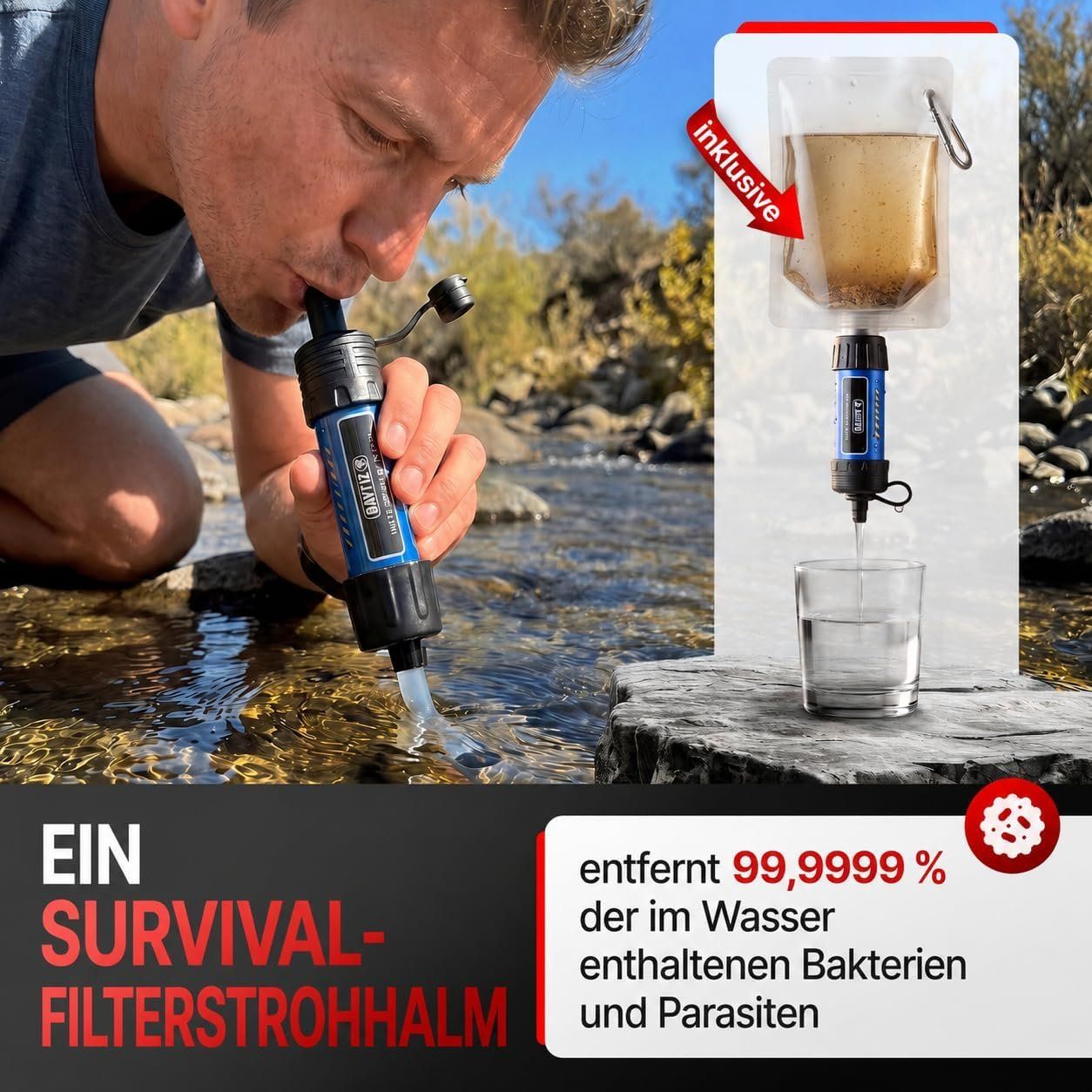 Alle Werkzeuge: Survival Kit Erste Hilfe Wasserfilter Outdoor – Neu und originalverpackt aus Schaffhausen von her_zt65 1