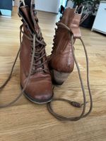 Braune Wildleder-Stiefeletten, Gr. 36, Herbst Look!