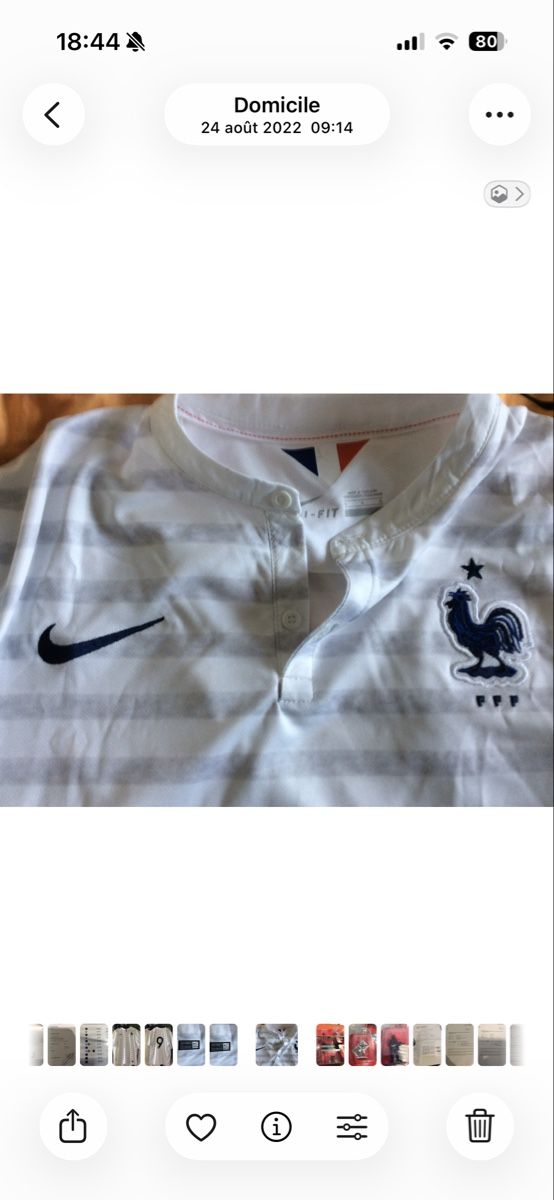 Nike Canottiere & Pantaloni: Maillot foot France 2014 – Nuovo (secondo la descrizione) da Prangins venduto da cel_l9mn 4