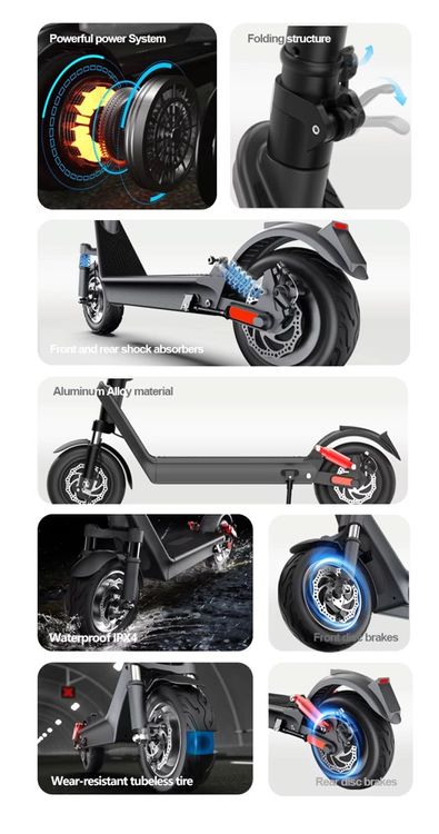 Trottinette électrique neuve 500W / 70km/ 40 km/h / escooter (Neu und ...