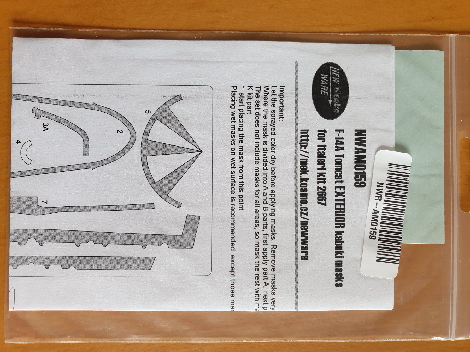 Kit di modellismo & Modellini statici: Masques F-14 italeri – Nuovo e nell'imballaggio originale da Sion venduto da Raphmd