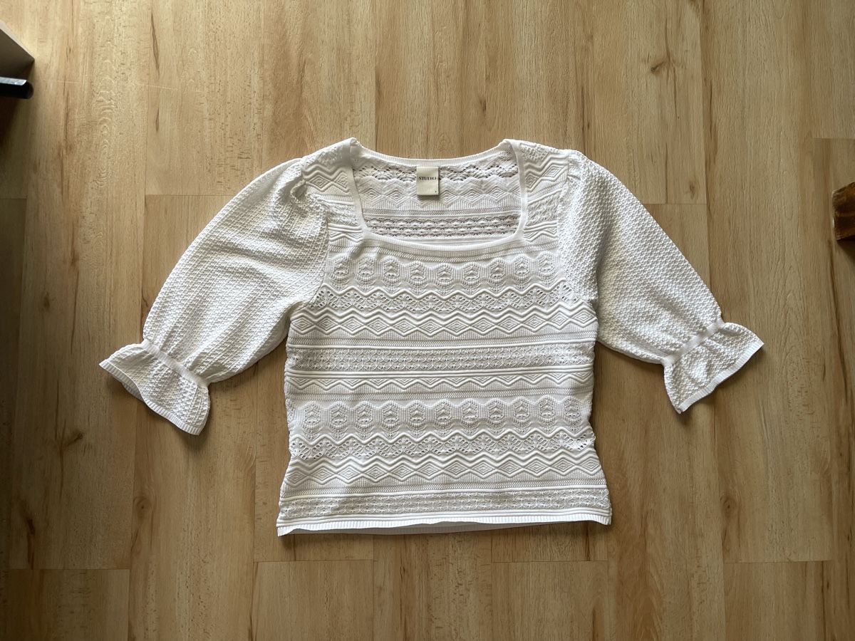 T-Shirts: Tricot blanc Studio S comme neuf lisez les mesures – Gebraucht aus Kloten von Vermicelles 6