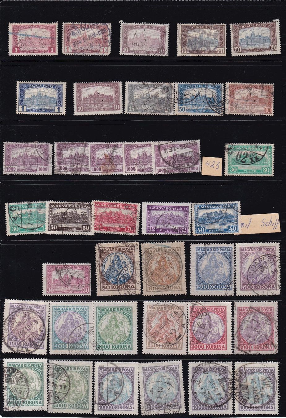 Tutti i francobolli: Briefmarken Seiten "Ungarn" – Usato da Münchwilen AG venduto da Nesar 3