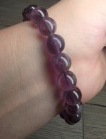 💜 Rabbit Fur Fluorit Armband ✨9.2mm