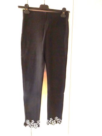 Hübsche Desigual Leggings schwarz-weiss Gr. 152 - 231236