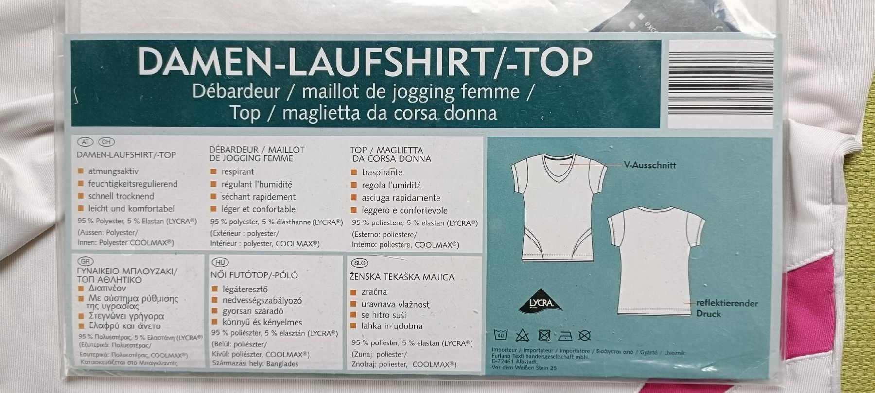 T-Shirts: Damen Laufshirt mit Coolmax Gr. 38 – Gebraucht aus Porza von tbch 2