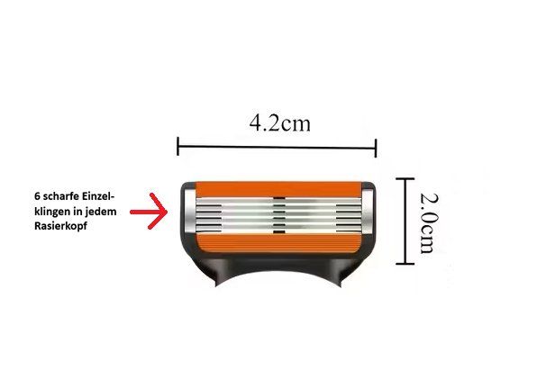 24x Rasier-Klingen, kompatibel f. Gillette Fusion5, Proglide (Neu und ...