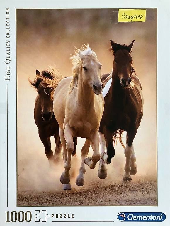 Clementoni Puzzle: Puzzle Chevaux 1000 pièces – Usato da Le Crêt-p-Semsales venduto da staglione69