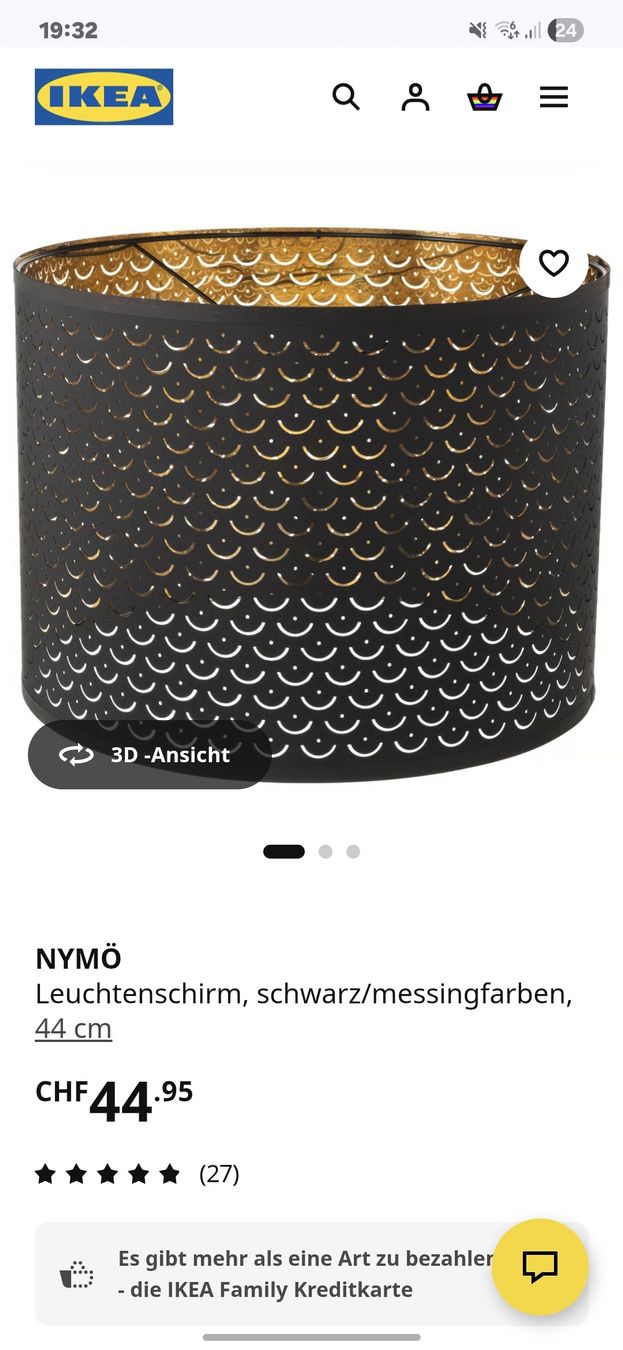 Ikea Paralumi: Lampenschirme – Nuovo (secondo la descrizione) da Diepoldsau venduto da Celine059