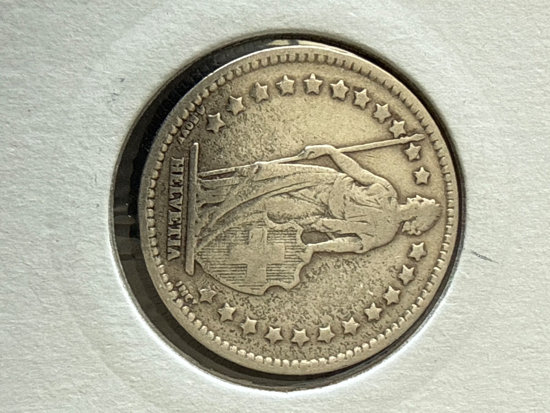 Tutti le monete: Swiss 1 franc 1920 Silver Coin – Usato da Pully venduto da ta571 2