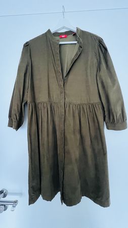 Olive Cord Kleid von Esprit, Grösse 40, Herbstkollektion