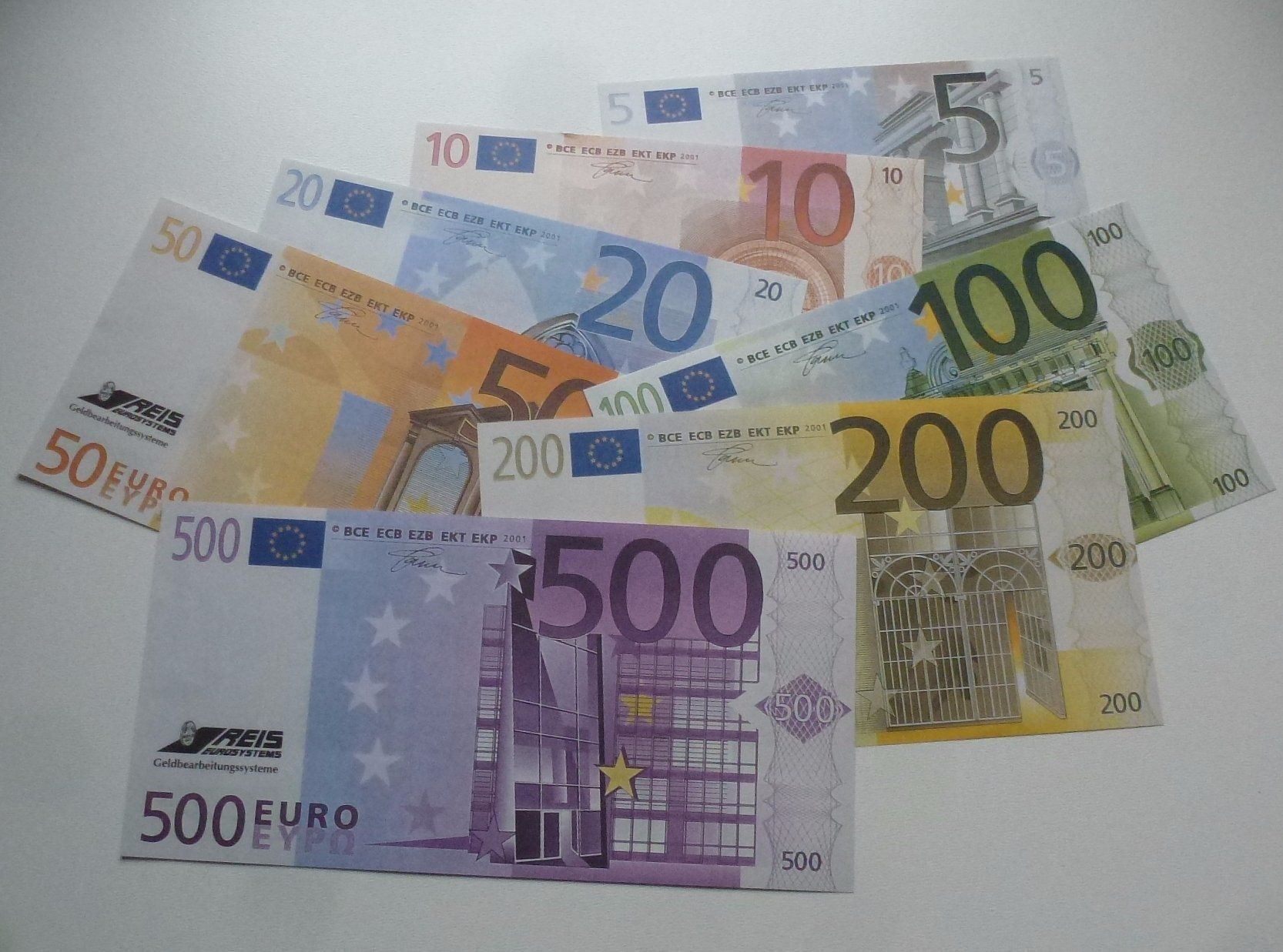 Banconote: Lot + 7 Werbe Euro Scheine – Usato da Walkringen venduto da Casablanca777