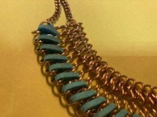 Ketten: türkisgoldfarbene halsnahe kette – Gebraucht aus Schwarzenberg LU von kindler007 1
