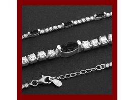 17+2cm Tennis-Armband Silber 925 mit 61 Zirkonias