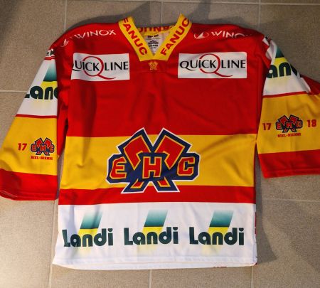 Maillot EHC Bienne/Biel 17-18 signé