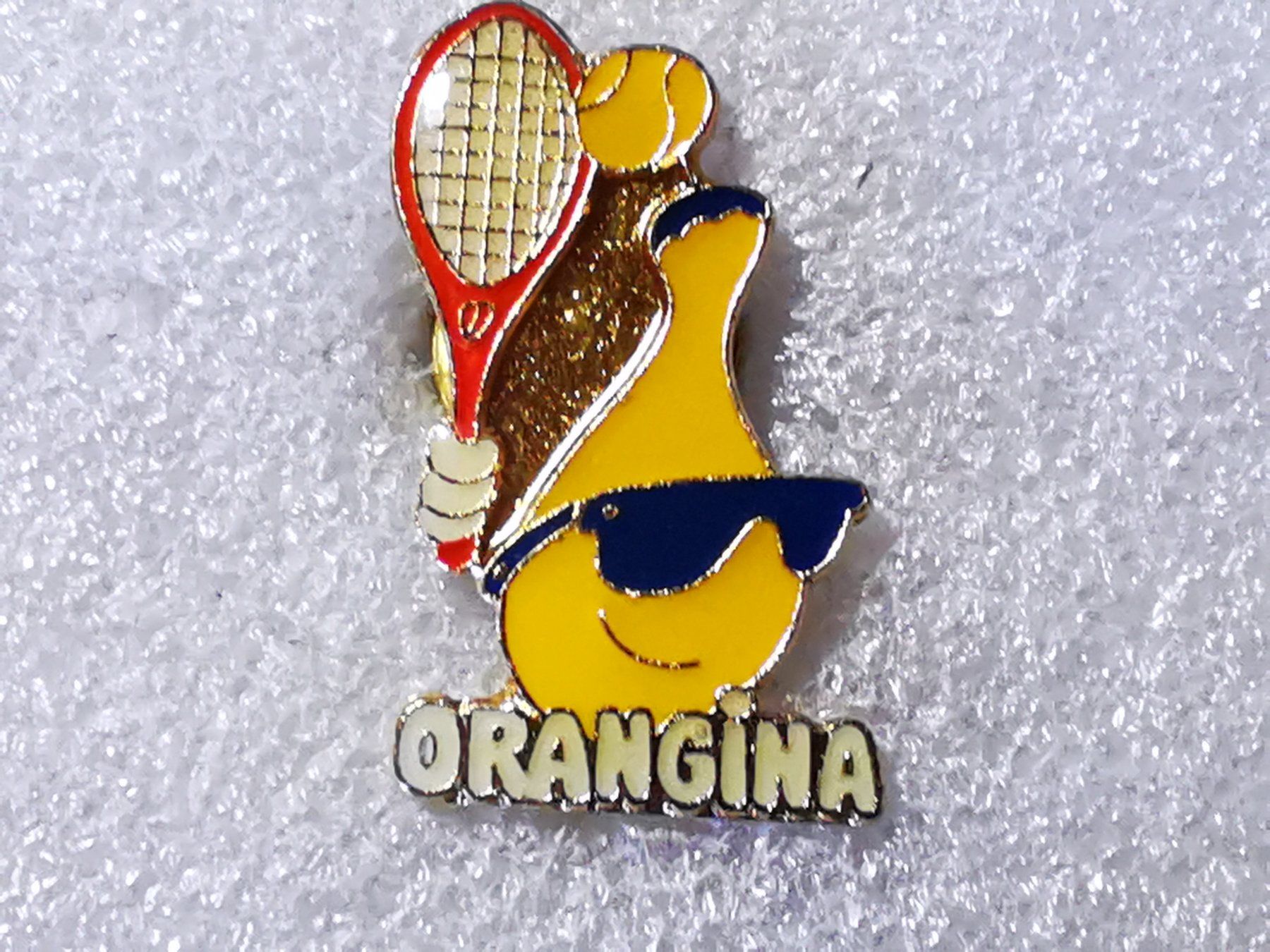 Placchette & Badge: Ansteckpin 57: Orangina – Usato da Oppligen venduto da Pin-Fall-Shop