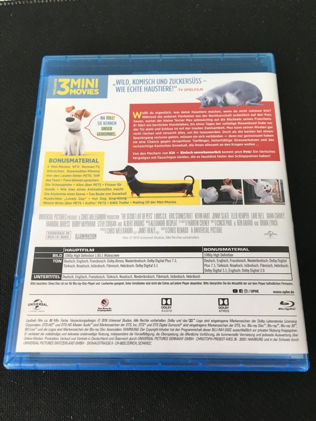 Alle DVDs: Illumination: Pets [Blu-ray] – Gebraucht aus St.Gallen von MedienJoe 1