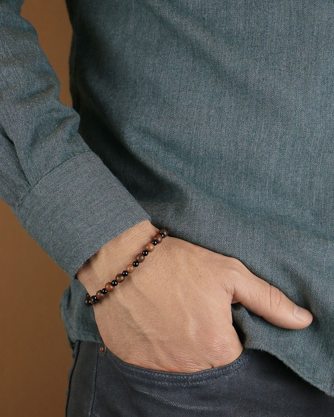 Armbänder & -reifen: Armband aus Onyx und Ebenholz – Neu und originalverpackt aus Schindellegi von MoonAmber.schmuck 1
