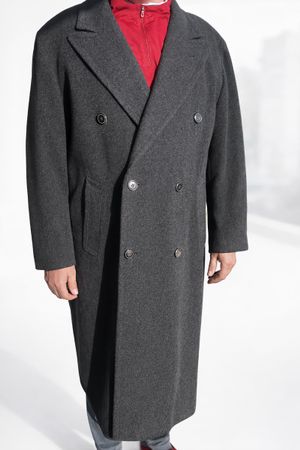 Classic Hugo Boss wool winter coat for men