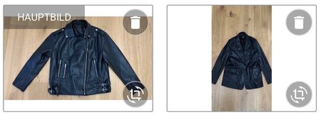 Pull & Bear + Tally Weijl Kunstleder Jacke ! Schwarz ! Gr. S