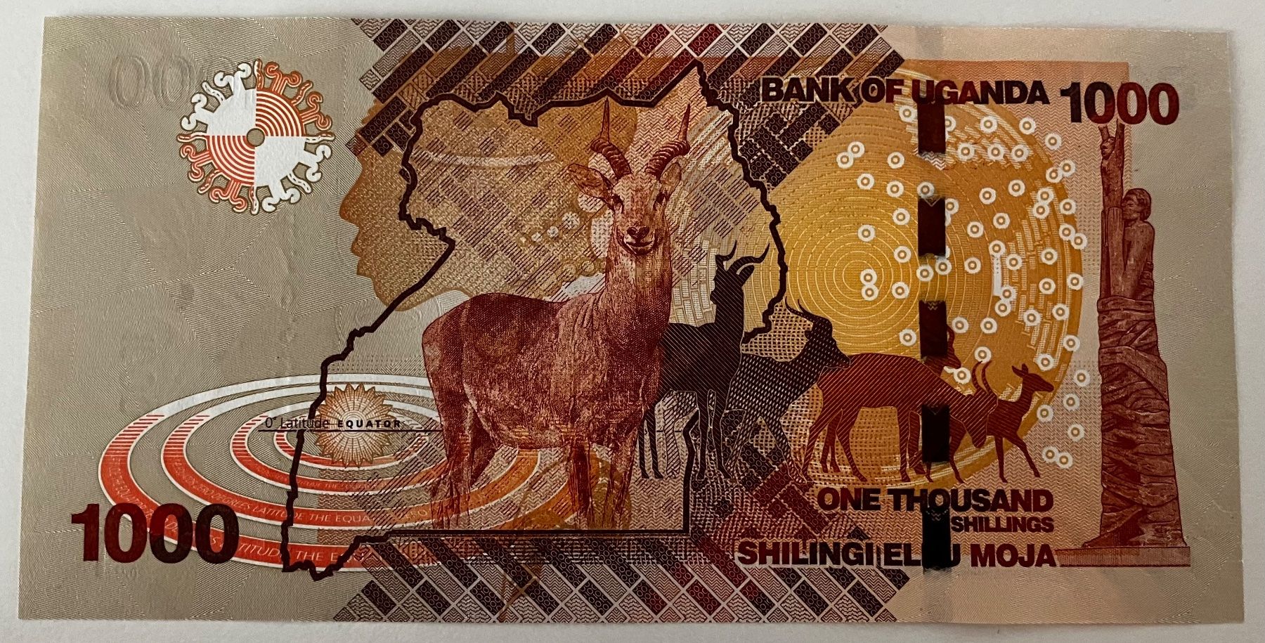 Banknoten: Uganda 1000 Shilingi 2021 Neuwertig – Neu (gemäss Beschreibung) aus Algetshausen von Carrhard 1