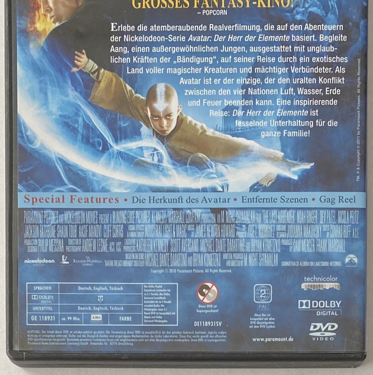 Tutti i DVDs: Die Legende von Aang – Usato da Flums venduto da Asquillo 2